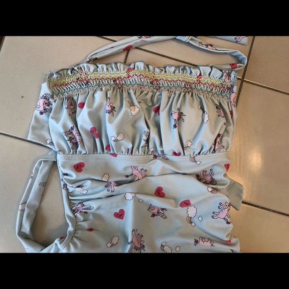 Blue Pegasus One Piece Swimsuit Size M - Picture 1 of 5